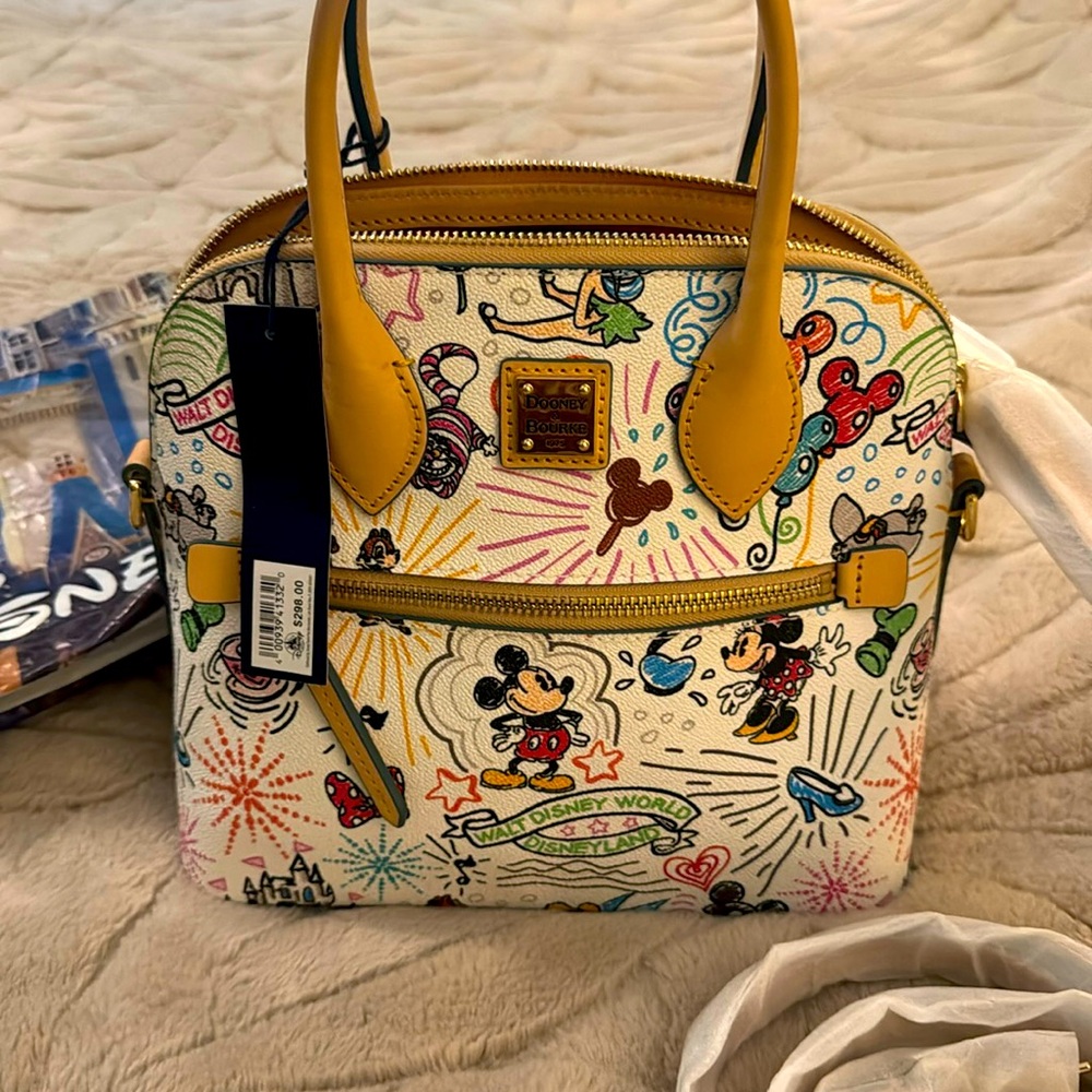 Disney Parks Dooney & Bourke Character Sketch Crossbody Satchel BRAND NEW!